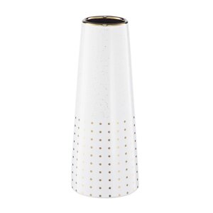 Декоративная ваза «Арт деко», 101025 см, цвет белый с золотом