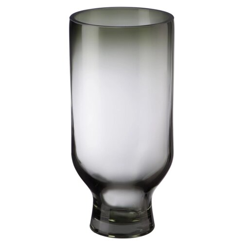 Декоративная ваза из цветного стекла, 121225 см, цвет серый