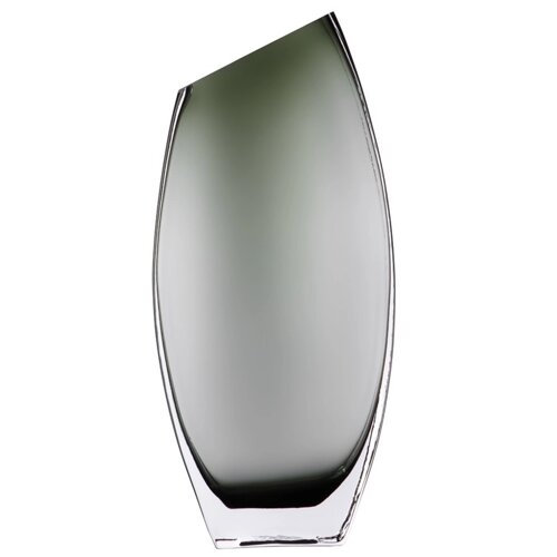 Декоративная ваза из дымчатого стекла, 13,4630 см, цвет серый