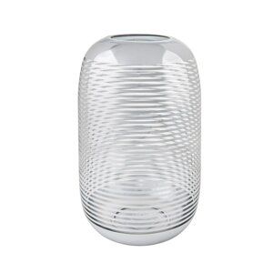 Декоративная ваза из стекла с cеребряным напылением, 151527 см, цвет серебристый