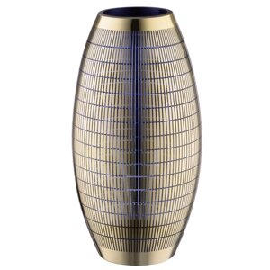 Декоративная ваза из стекла с золотым напылением, 15,515,530 см, цвет золотой