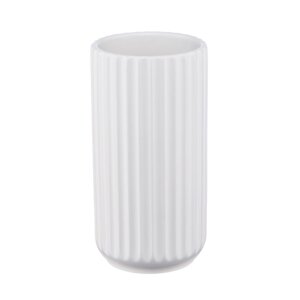 Декоративная ваза «Рельеф», 9,59,518 см, цвет белый