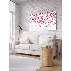Декоративное панно с фотопечатью «Дождь из сердец», горизонтальное, размер 150х200 см