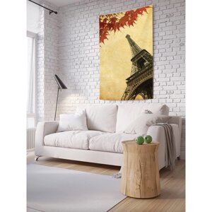 Декоративное панно с фотопечатью «Парижские высоты», вертикальное, размер 100х150 см