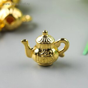Декоративный элемент "Чайник", цвет золото