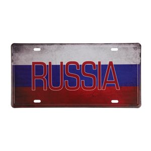 Декоративный номерной знак, "Россия", 3015 см