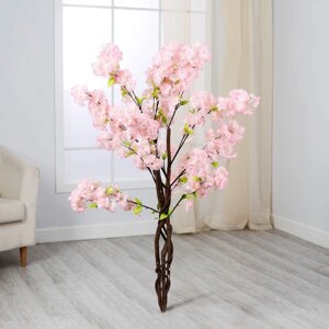 Дерево искусственное "Цветущая вишня" 110 см, МИКС (белая, розовая)