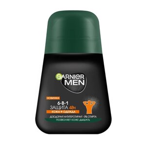 Дезодорант-антиперспирант Garnier Mineral Men «Защита 6 в 1», роликовый, 50 мл