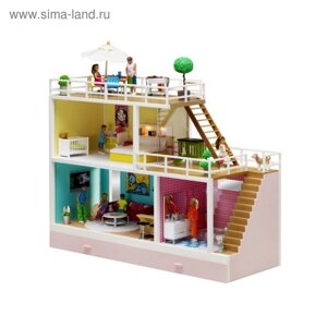 Домик кукольный Lundby «Стокгольм», трёхэтажный, со светом и бассейном