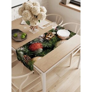 Дорожка на стол «Праздничное украшение», окфорд, размер 40х145 см