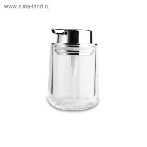 Дозатор для жидкого мыла Vetro, пластик, 23,5 x 12,5 см, прозрачный