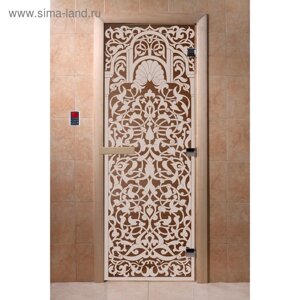 Дверь «Флоренция», размер коробки 190 70 см, левая, цвет бронза