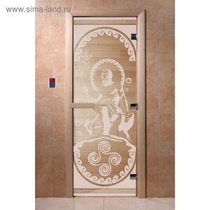 Дверь «Посейдон», размер коробки 190 70 см, левая, цвет прозрачный