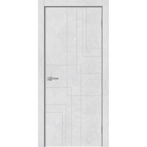 Дверное полотно GEOMETRY-3, 900 2000 мм, глухое, цвет бетон снежный