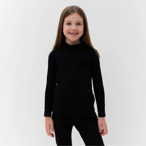 Джемпер для девочки (Термо), цвет чёрный, рост 116-122
