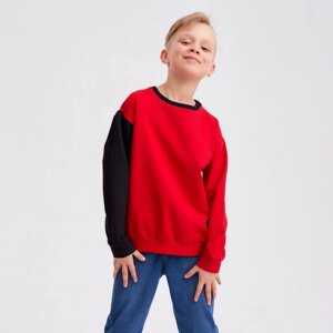 Джемпер для мальчика MINAKU: Casual Collection KIDS цвет красный, рост 140