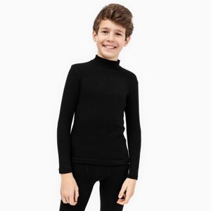 Джемпер для мальчика (Термо), цвет чёрный, рост 150-152
