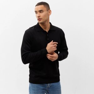 Джемпер поло мужской MINAKU: Knitwear collection цвет черный ,р-р 50