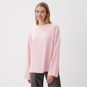 Джемпер вязаный женский MINAKU: Knitwear collection цвет розовый, р-р 54-56