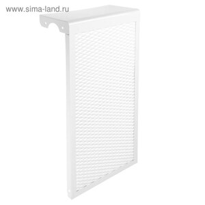 Экран на чугунный радиатор ZEIN, 290х610х150 мм, 3 секции, металлический, белый