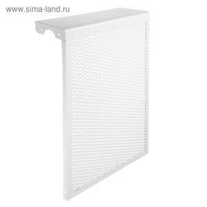 Экран на чугунный радиатор ZEIN, 390х610х150 мм, 4 секции, металлический, белый