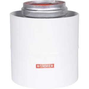 Элемент дымохода ROMMER RCA-6010-210100, начальный участок, d=60/100 мм, хомут, втулка