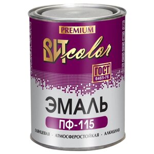 Эмаль ВИТcolor ПФ-115 черная ГОСТ 0,8кг