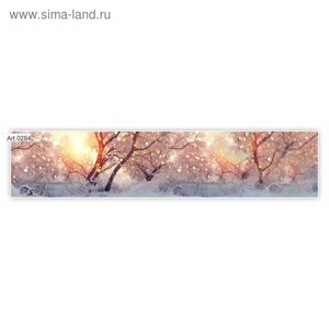 Фартук кухонный МДФ PANDA Природа зима, 0284