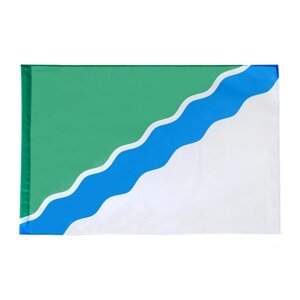 Флаг города Новосибирска, 90 х 135 см, полиэфирный шелк, без древка