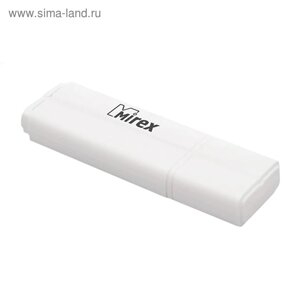 Флешка Mirex LINE WHITE, 16 Гб, USB2.0, чт до 25 Мб/с, зап до 15 Мб/с, белая