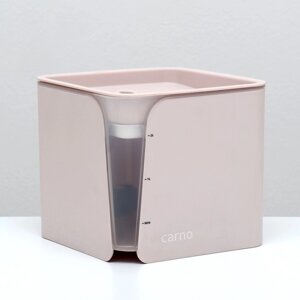 Фонтанчик для животных Carno, 2 л, с датчиком воды и фильтром, 18х16 см 2 л, розовый