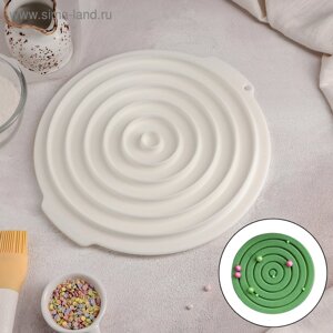 Форма для муссовых десертов и выпечки Доляна «Слои», силикон, 2725,5 см, цвет белый