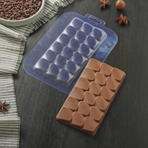 Форма для шоколада и конфет «Плитка Сейши», 178,51 см, цвет прозрачный