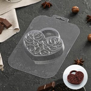 Форма для шоколада и конфет «Замочек», 11,711,71,8 см, цвет прозрачный