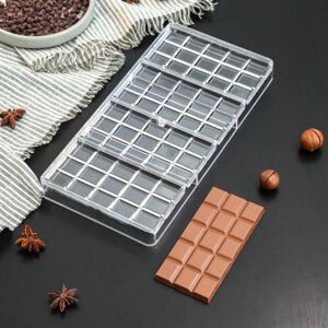Форма для шоколада KONFINETTA «Плитка», 3316,53 см, 4 ячейки
