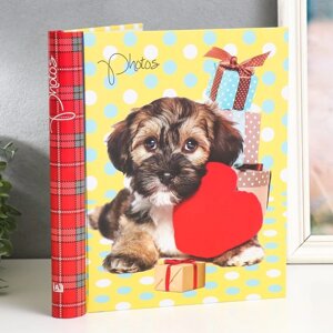 Фотоальбом "Пёс с сердечком" 20 магнитных листов 23х28 см