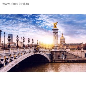 Фотообои "Александровский мост мира в Париже" M 497 (4 полотна), 400х270 см