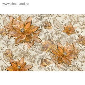 Фотообои "Драгоценный цветок" M 753 (3 полотна), 300х200 см