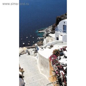 Фотообои "Греция, белый остров" 1-А-115 (1 полотно), 150х270 см