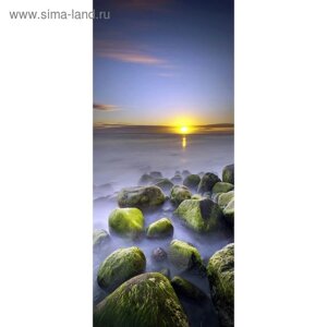 Фотообои "Каменистый пляж" С-031 (1 полотно), 95x220 см