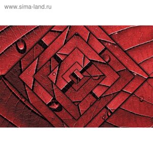 Фотообои "Красные ромбы" M 714 (3 полотна), 300х200 см