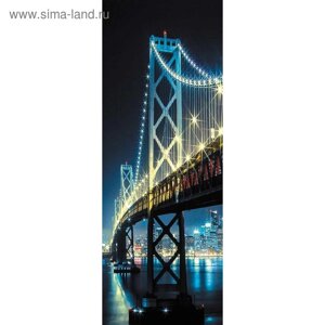 Фотообои "Ночной мост" M 112 (1 полотно), 100х270 см