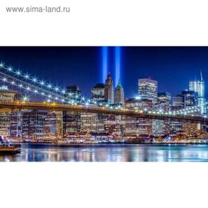 Фотообои "Огни Бруклинского моста" 2-А-267 (1 полотно), 270x150 см