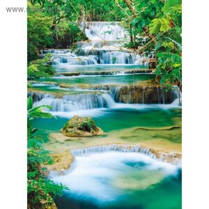 Фотообои "Спокойный водопад" M 222 (2 полотна), 200х270 см