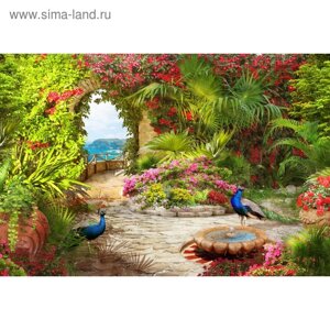 Фотообои "Тропический рай" M 776 (3 полотна), 300х200 см
