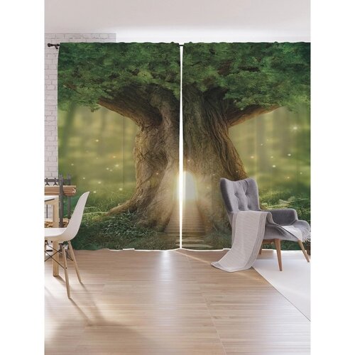 Фотошторы «Дом в дереве», оксфорд, размер 170х265 см, 2 шт