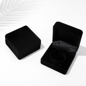 Футляр бархатный под браслет/часы «Классика», 998,5 см, цвет чёрный