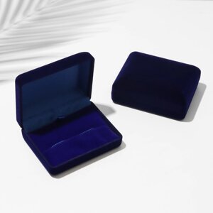 Футляр бархатный под запонки «Классика», 7,763,2, цвет синий