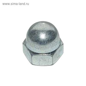 Гайка Steelrex, колпачковая, DIN1587, оцинкованная, М12, 100 шт