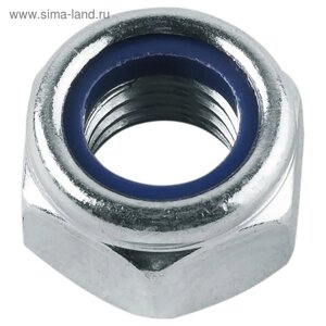 Гайка Steelrex, со стопорным кольцом, DIN985, оцинкованная, М24, 50 шт